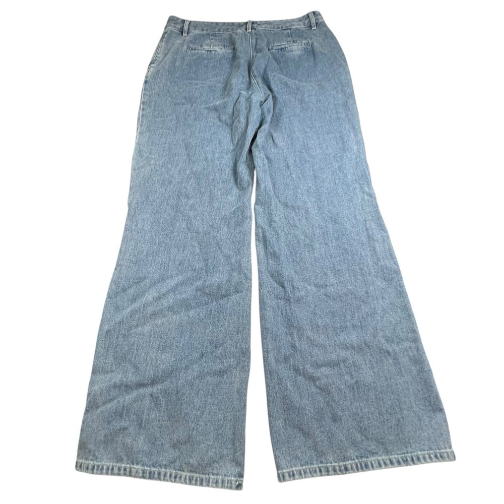 Kobi Halperin Womens 16 Effie Wide Leg Medium Wash High Rise Jeans Slash Pockets - Picture 3 of 9